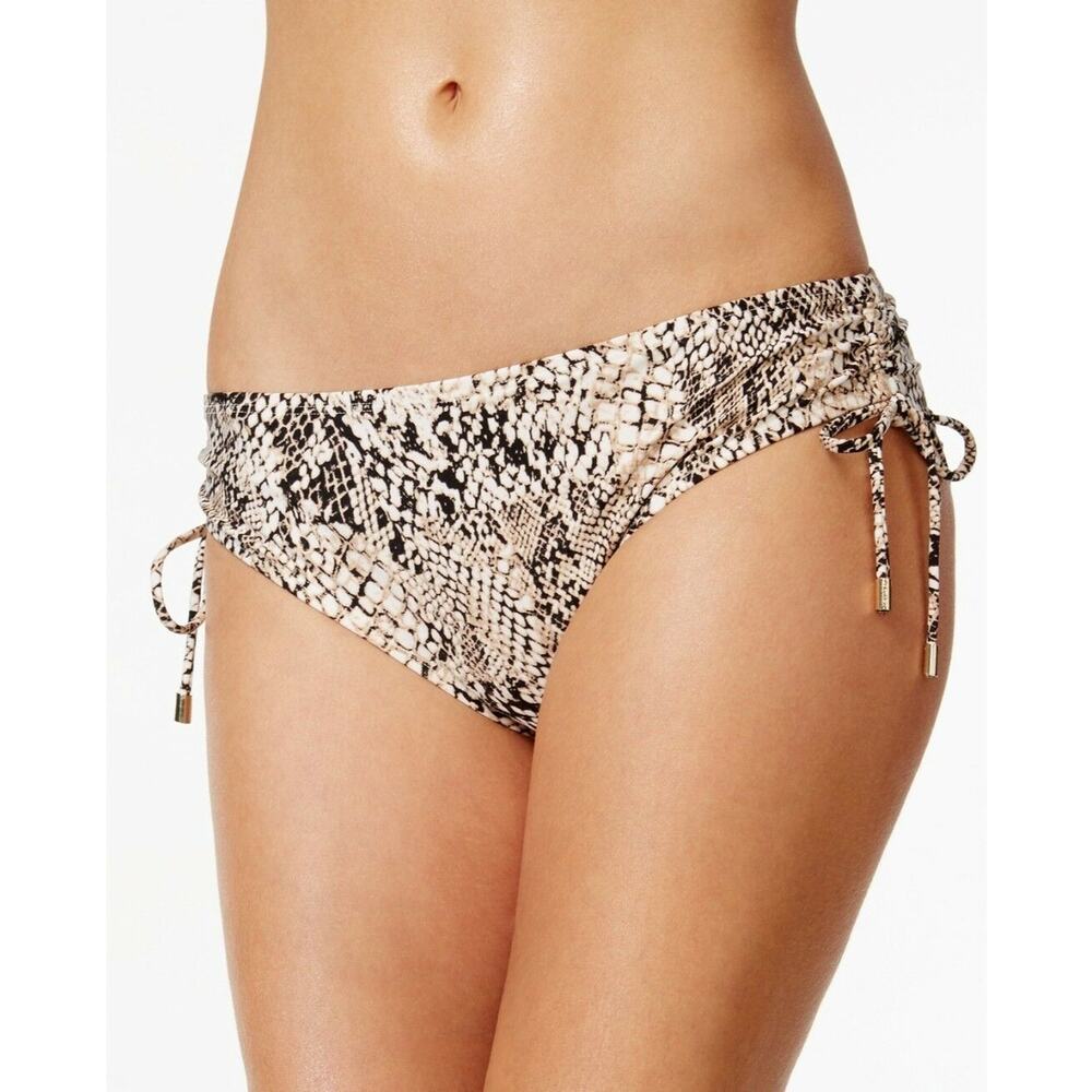 Calvin Klein snake print side tie bikini bottom size S